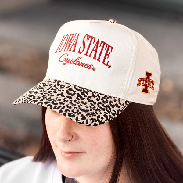 Ponyflo Iowa State Cyclones Cream and Cheetah Hat
